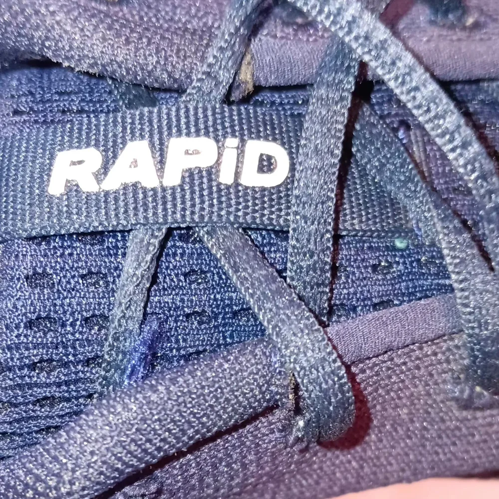 Under Armour Rapid Navy Blue Knit Athletic Shoes